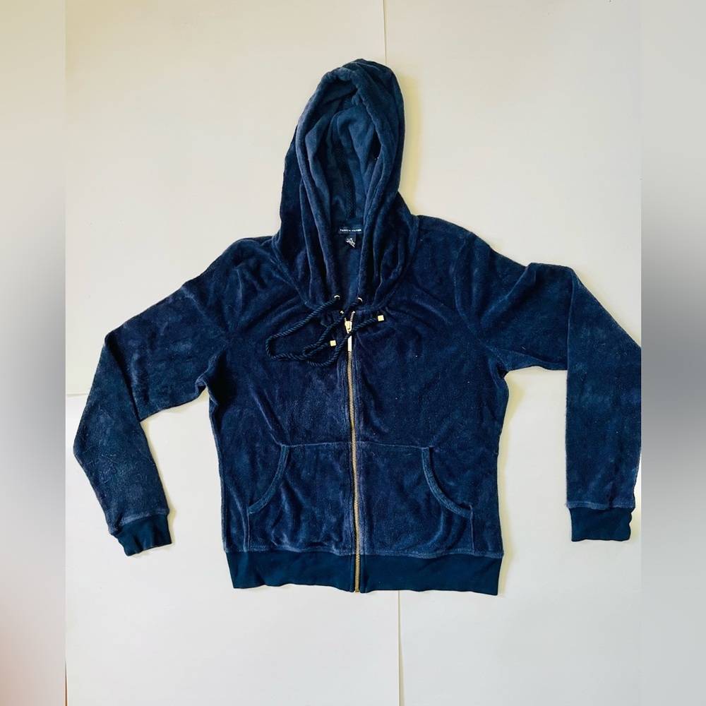 Vintage Y2K Tommy Hilfiger terry cloth zip up hoodie